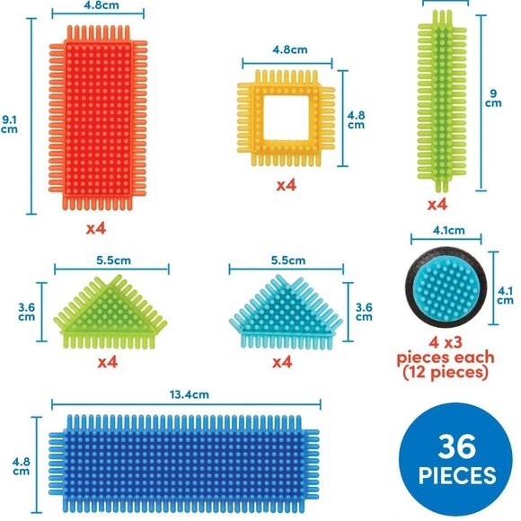 Bristle Blocks Construction Basic Builder Box – 36 pieces For Age 2+  New Sealed - Picture 3 of 14
